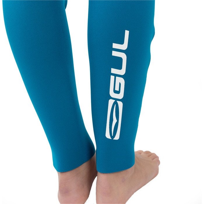 2024 Gul Junior Response Echo 3/2mm Chest Zip Wetsuit RE1329/C2 - Teal / Coral